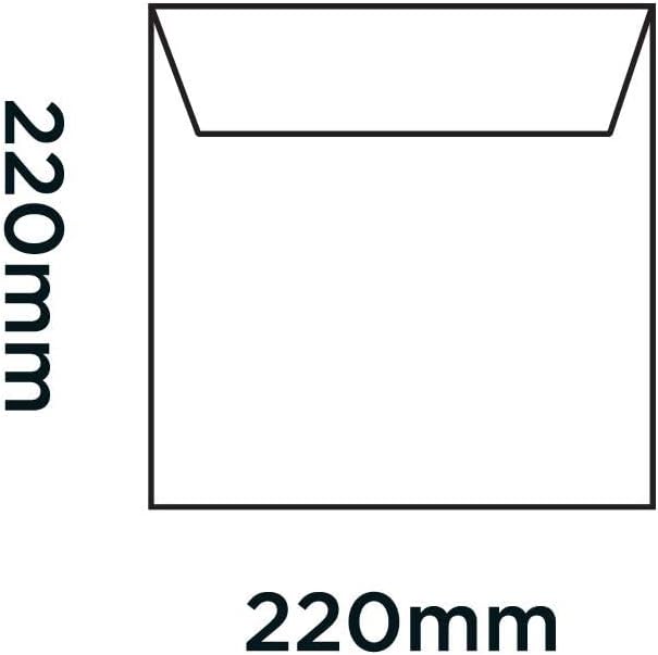 Blake Creative Colour 220 x 220 mm 120 GSM Peel & Seal Wallet Envelopes (506) Pillar Box Red - Pack of 250