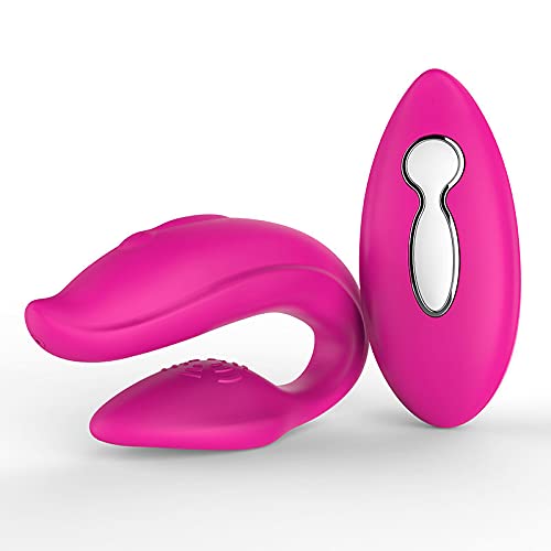 Clitoral G spot Couples Vibrator - FIDECH Waterproof Clitoris Stimulator with 12 Vibrations, 10M Remote Control Rechargeable Quiet Dual Motor Adult Sex Toys for Women Solo Play and Couples Play