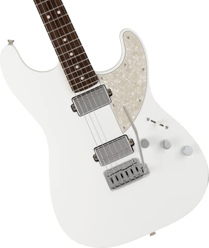 Fender Made in Japan Elemental Stratocaster HH RW Nimbus White – Guitare électrique - Les Beatles, Paul McCartney, John Lennon, RIngo Starr, George Harrison Fender Made in Japan Elemental Stratocaster HH RW Nimbus White - Guitare électrique – Image 4