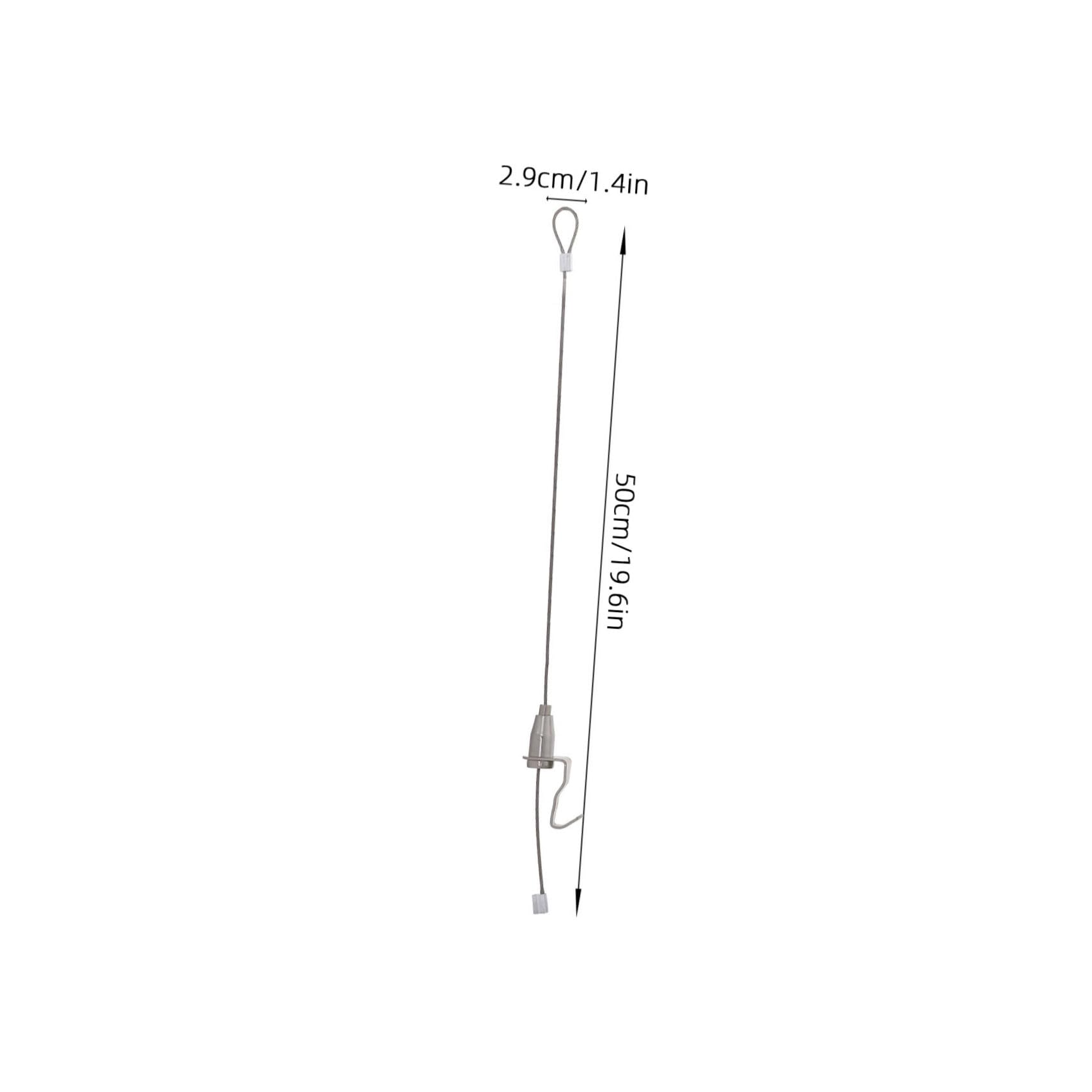 DOITOOL Kit Suspendre pour Cadres Photo Fil Métallique en Acier Inoxydable, Longueur Réglable, 10 Sets pour Galeries Publiques et Usage Domestique