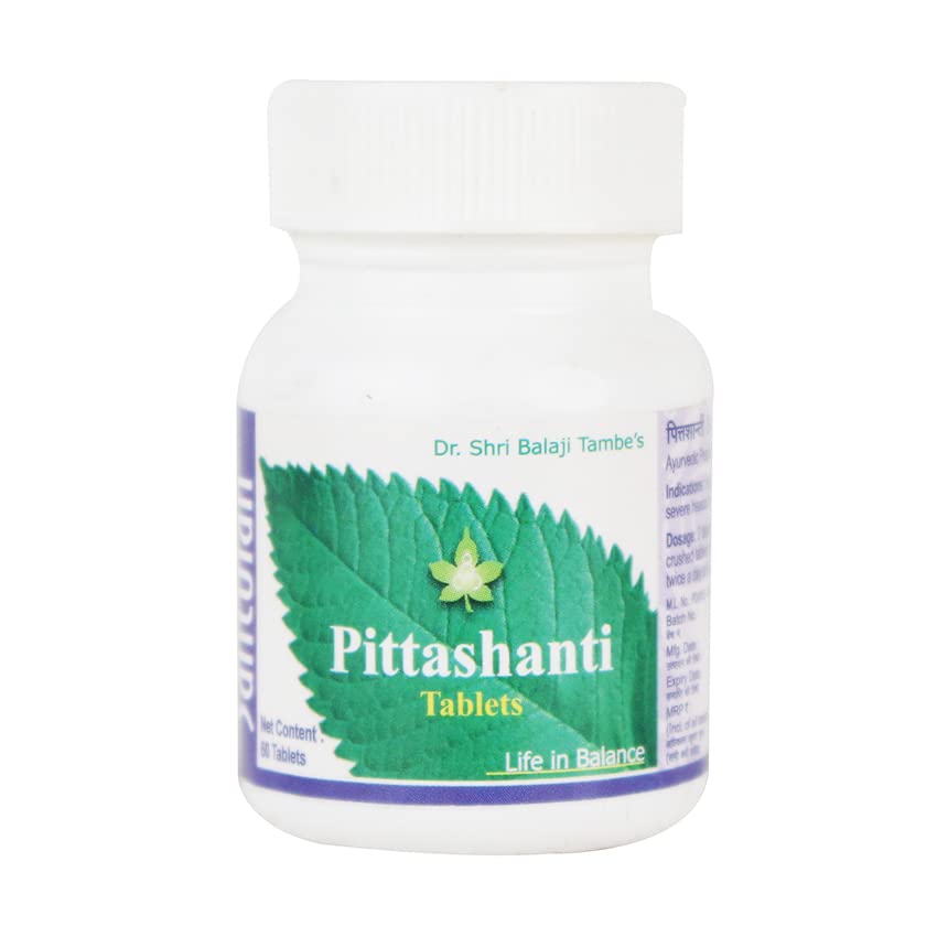 Santulan Ayurveda, Pittashanti Tablet-60Tabs Each, (Pack Of 1), Balances Pitta Dosha and get Golden Oldie Herbs®, Sukanthi Pills-1gm-picture-33