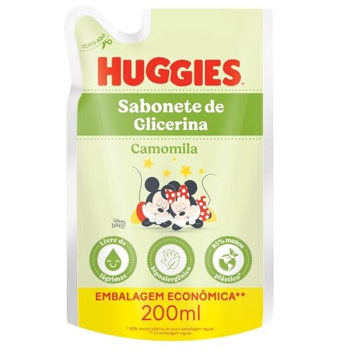 Sabonete Líquido Huggies Camomila para Recém-Nascido Refil 200 ml Sabonete Líquido Huggies Camomila para Recém-Nascido Refil 200 ml