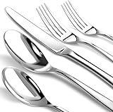 Conjunto de Talheres Inox Premium, 24 Peças - Facas, Garfos e Colheres Elegantes