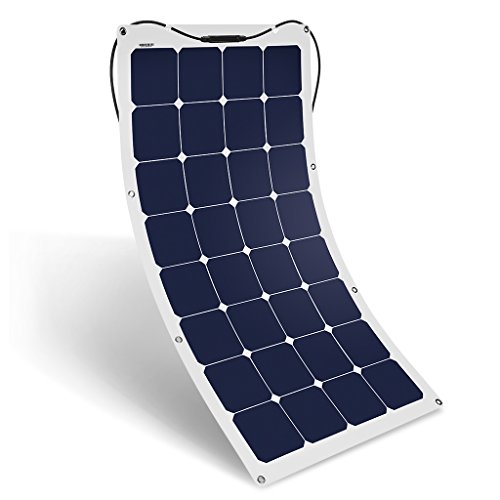SUAOKI 100W 18V 12V Solar Panel Charger SunPower Cell Ultra Thin Flexible with MC4 Connector Charging for RV Boat Cabin Tent Car(Compatibility with 18V and Below Devices)