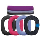 Risveglio Cuscinetti di ricambio per cuffie Logitech G435, in morbida rete traspirante per auricolari in memory foam, colore nero leggero H