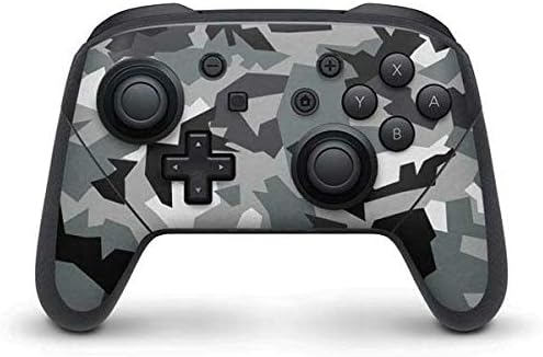 Skinit Decal Gaming Skin Compatible with Nintendo Switch Pro Controller - Light Blue Street Camo Design