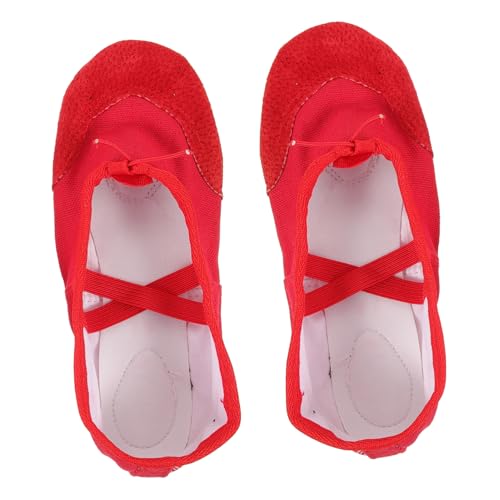 Gogogmee Zapatillas de Ballet de PU con Banda Elástica Antideslizante Paraoga y para Adultos Talla Zapatos de Baile Cómodos y Duraderos