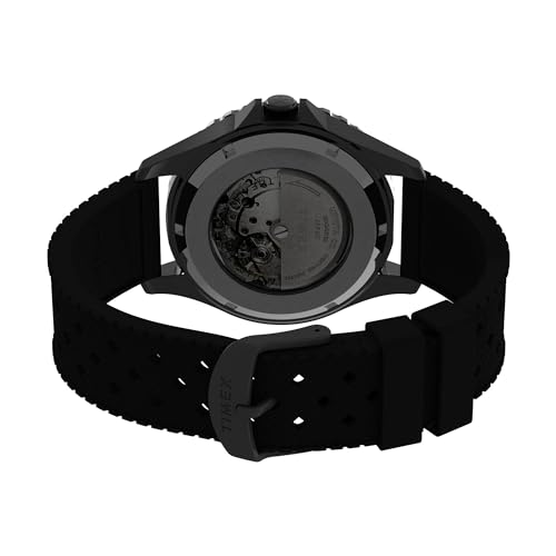 TIMEX Men Leather Analog Black Dial Watch-Tw2U99900, Band Color-Black - Image 5