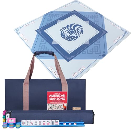 Juego de Mesa American Mahjong Set con 166 Fichas miniatura 1