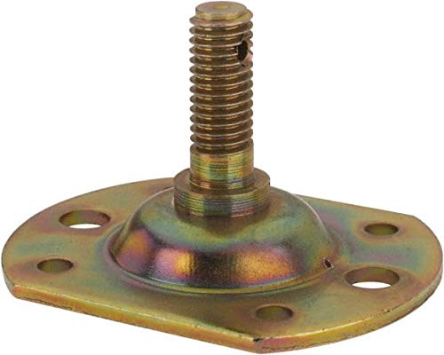 Value Collection - M8 x 1.25 Yellow Zinc Raised Bracket - for Hydraulic Dampers & Gas Springs (12 Pack)