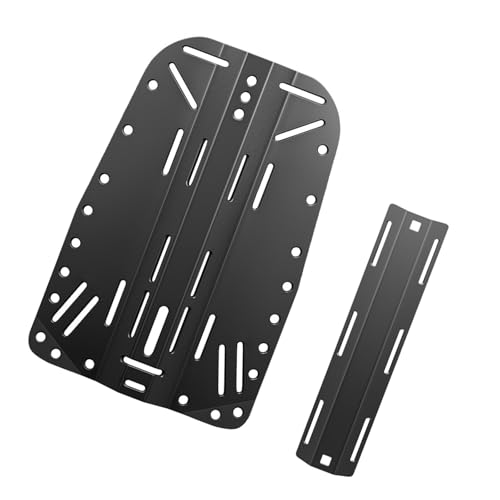 Obotsnoi エルゴノミクス アルミニウム ダイビング バックプレート 安全なタンク シングルダブルボトル用 構造 耐水 ポータブル ダイビング用品