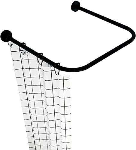 Tringle à rideau d'angle extensible pour une salle de bain moderne