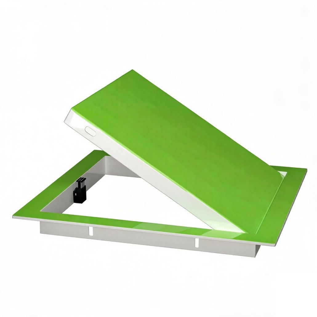 Trappe d'inspection en alu 30x30 cm pour plafond en plaques de plâtre