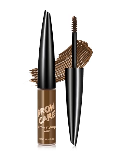 Thickening Tinted Eyebrow Gel, Brown Long Wear Waterproof Eye Brow Tint with Soft Gel Texture, Smudge-Proof Volumizing Enhance Eyebrow Mascara for Natural Full Brows, Makeup Gift for Women Girls-01