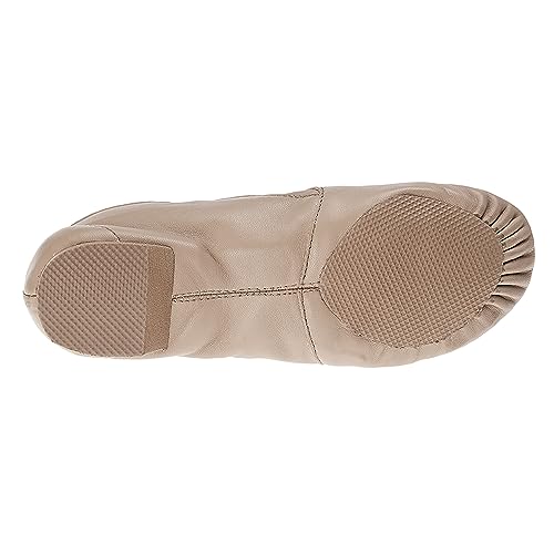 Varsity Spirit Strut Black and Tan Slip On Split Sole Leather Dance and Jazz Shoes4