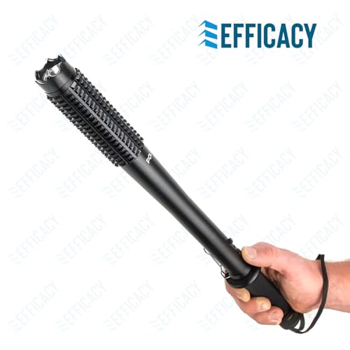 Image of EFFICACY 1188 Type Rechargeable LED Flashlight - High Brightness Torch with Grip Handle & Charging Cable
