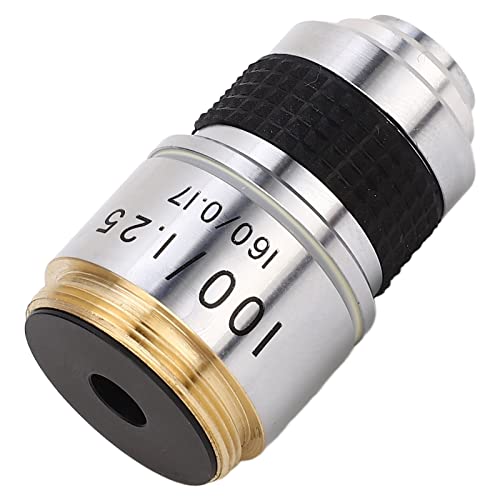 Lente Objetiva do Microscópio 100X Tamanho Objetivo do Microscópio 100X Substituição de Lente Objeti