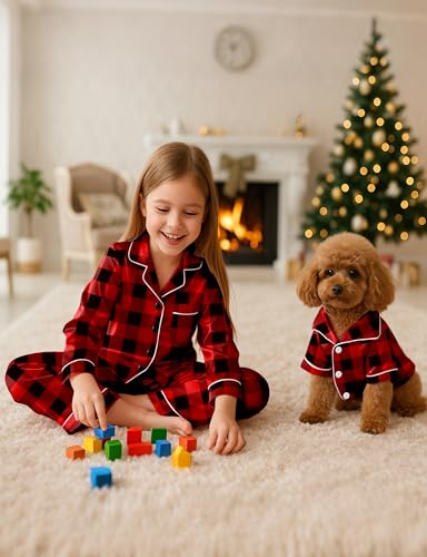 Pijama Navideño para Familia con Perro Manga Larga miniatura 6