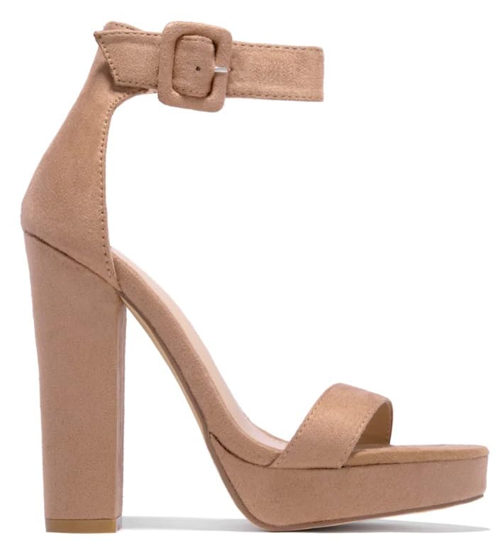UUNDA Fashion Womens SL Cutesy Block Heeled Sandals Open Toe Pump Party Shoes (brown, 4) (B0CLJR71L1) Amazon Price History, Amazon Price Tracker