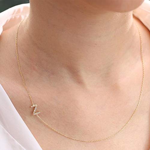 Collier initial argenté pour fille et femme, bijou alphabet délicat à porter au quotidien