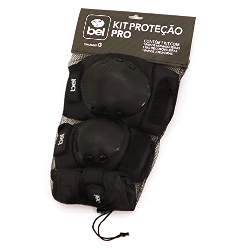 Kit de Proteção Esportes Radicais Skate Patins Roller Bmx Longboard Bel Sports (GRANDE)