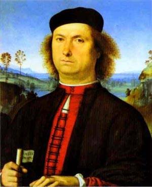 Peinture à l'huile portrait de Francesco Perugino pour habiller un grand mur vide