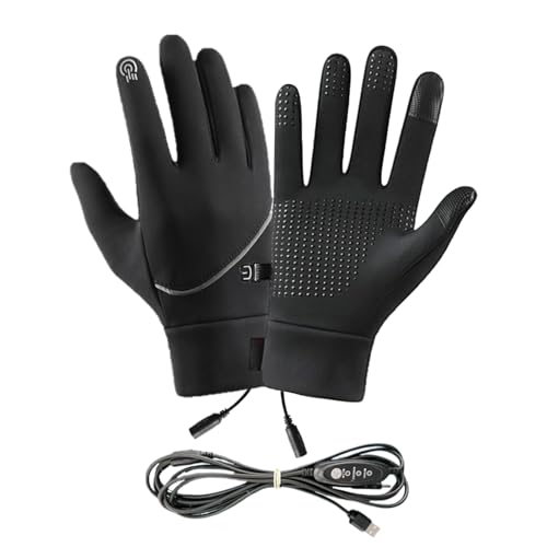 Gants thermiques chauffants USB imperméables | 3 températures pour moto et ski
