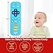 Baby Teething Toys, 2Pack Teething Toys for Babies 6-12 Months 0-6 Months, Baby Toys 6 to 12 Months, Remote Control Teething Toys, Newborn Baby Teether, Infant Toys for Baby Boy Girl Toys (Gray+Blue)