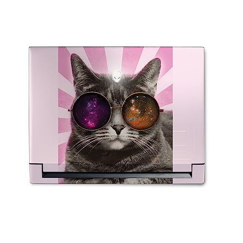 Image of MightySkins Skin Compatible with Alienware M18 R1 (2023) Full Wrap Kit - Galaxy Cat | Protective, Durable, and Unique Vinyl Decal wrap Cover | Easy to Apply & Change Styles | Made in The USA