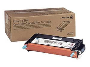 Xerox 106R01392 Phaser 6280 High Capacity Cyan Toner Cartridge NOT for Phaser 6180