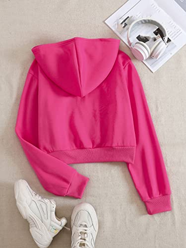 SHENHE Women's Casual Long Sleeve Zip Up Hoodie Jacket Drop Shoulder Preppy Sweatshirt Crop Tops2