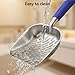 SNUGENS Cat Litter Scoop, Metal Scooper for Cat Box, Aluminum Alloy Sifter, Deep Shovel Poop Cleaner, Long Handle Ergonomic Grip, Rustproof Waterproof Construction, Design for Litter Box Cleaning