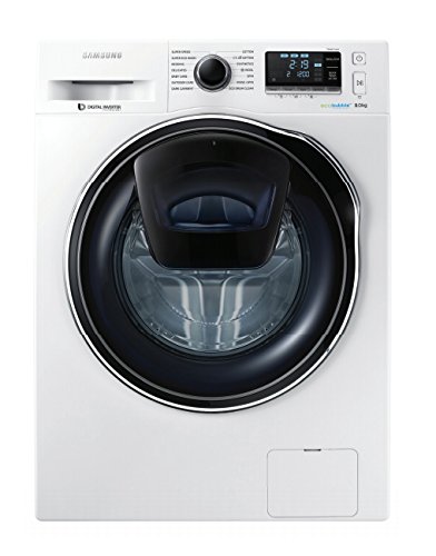 Samsung WW90K6404QW - Lavadora (Independiente, Carga frontal, Blanco, Botones, Giratorio, Tocar,...