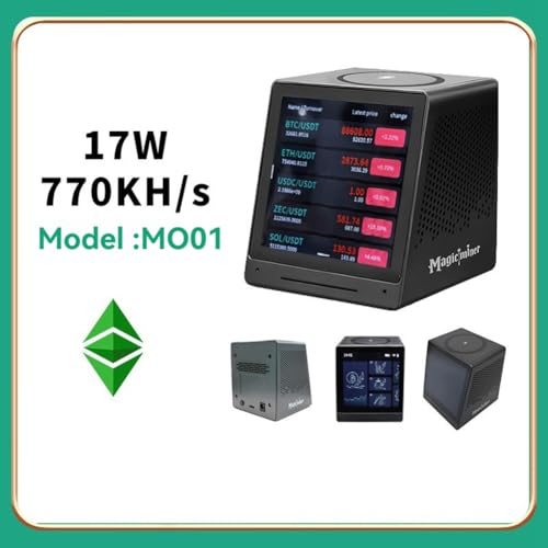 Miner de Bitcoin MO01 para escritorio con altavoz Bluetooth y pantalla 4