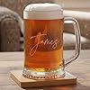 ukgiftstoreonline Personalised Name Script Font Birthday Large Beer Tankard Glass Gift for Him 680ml #2