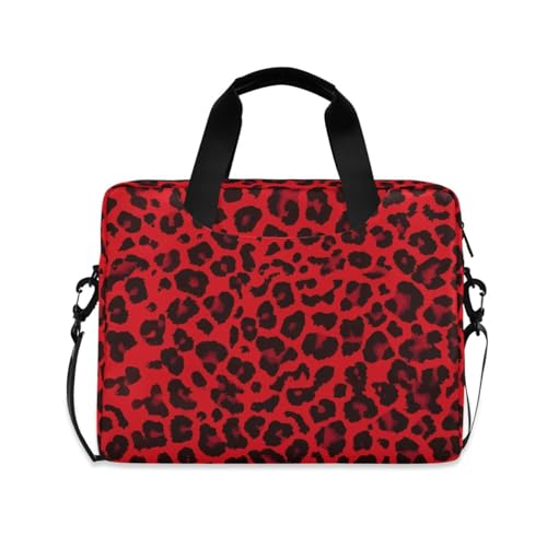 Maletín para portátil ALAZA Red Leopard Print 15.7 pulgadas