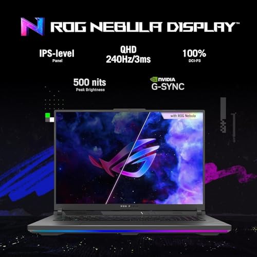 ROG Strix G18 18 pollici Gaming Laptop, Intel i9 14900HX, 64GB DDR5, 4TB SSD, 240Hz WQXGA Display, RGB Backlit KB, GeForce RTX 4060, Wi-Fi 6E, Windows 11 Pro & Microsoft Office Lifetime License - Notebook - Immagine 3