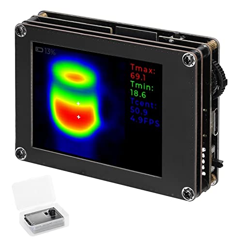 Irfora TICAM1 Cámara térmica infrarroja industrial con lente de 2 MP con luz visible, termómetro, detección de temperatura, calefacción por suelo radiante, reparaciones, cámara termográfica