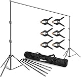 EMART Heavy Duty Backdrop Stand 10 x 12ft Photo Video Studio Adjustable Photography Background Support System Kit with Carry Bag