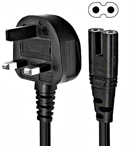 Pro Elec PEL00421 UK Plug to IEC C7 Figure 8 Power Lead 1 m Black