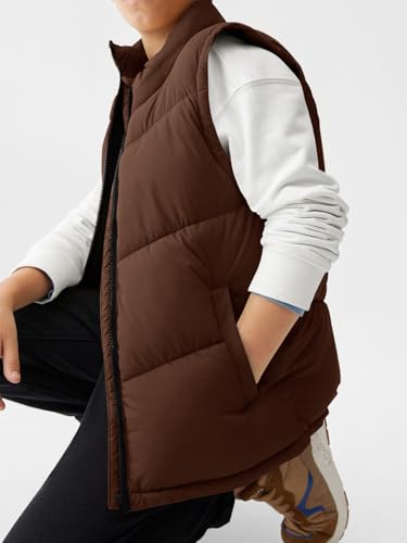 Image of Meikulo Boys Puffer Vest Zip Up Quilted Gilet Sleeveless Jackets