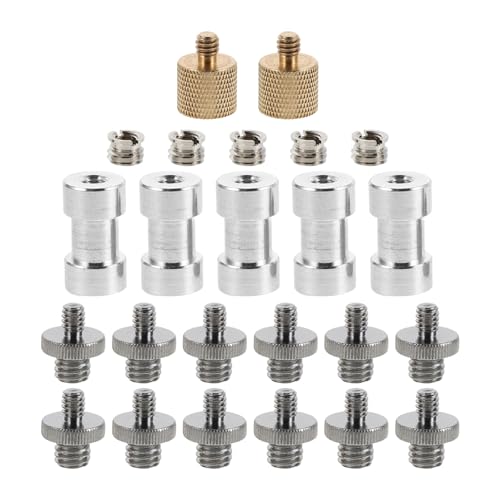 Adaptadores de tornillo para trípode en tu estudio: juego de 22 piezas para cámaras