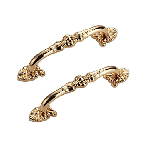 CcHhyyt 2 Stück Vintage Messing Schrankgriffe Blumenmuster Antik...
