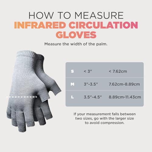 Image of Incrediwear Fingerless Circulation Gloves Arthritis Gloves