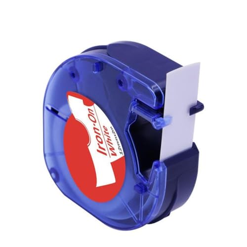 Ruban étiquette 91201 12mm compatible LetraTag LT-100H en tissu rouge pour marquage textile