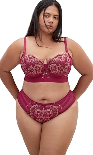 Image of City Chic Plus Size Bra - Alexis Contour Longline
