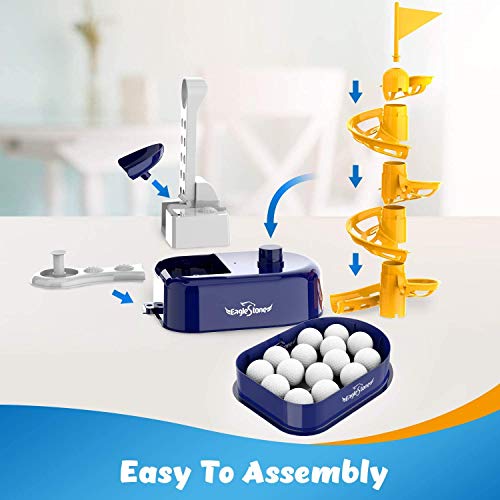 Eaglestone Kids Golf Toys Set Outdoor Lawn Sport Toy With 15Pcs Training Golf Balls & Clubs Equipment, Indoor Exercise Game, Portable Outside Yard Active Gifts For 3 4 5 6 7 8 Year Olds Boys Girls #TOP4