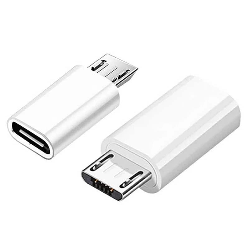CABLEPELADO Adaptador USB C Hembra a Micro USB Macho | Conversor USB C a Micro USB | Velocidades de Transferencia de Datos de hasta 480 Mbps | Transferencia de Datos | Blanco