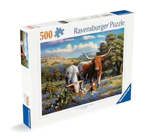 Ravensburger Loving Longhorns Rompecabezas de 500 Piezas para Adultos - Hecho en Alemania miniatura 2