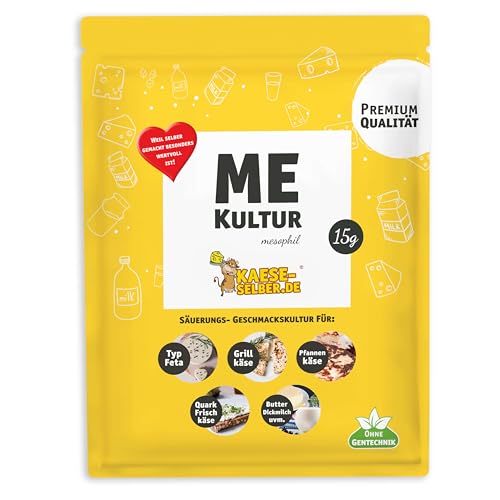 kaese-selber.de Me Queso culturas 15 g mesophil (para Queso, Quark, frischkäse sí Hacen) Cultura, reifung